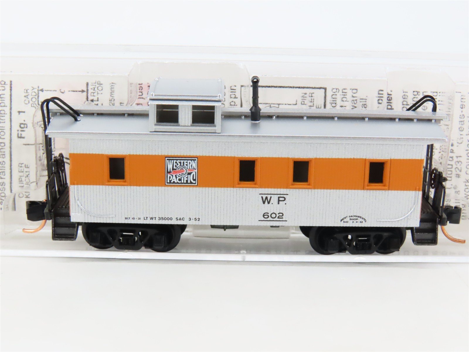 N Scale Micro-Trains MTL 51220 WP Feather River Route 34' Caboose #602