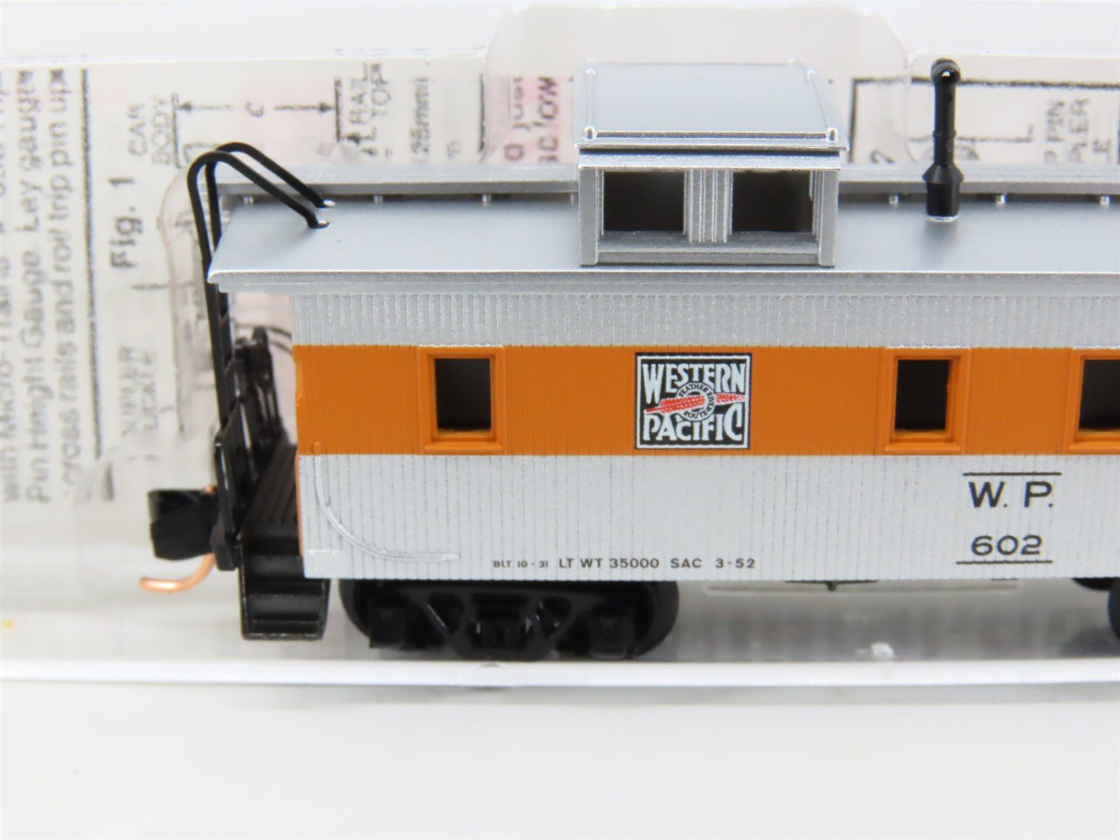 N Scale Micro-Trains MTL 51220 WP Feather River Route 34' Caboose #602