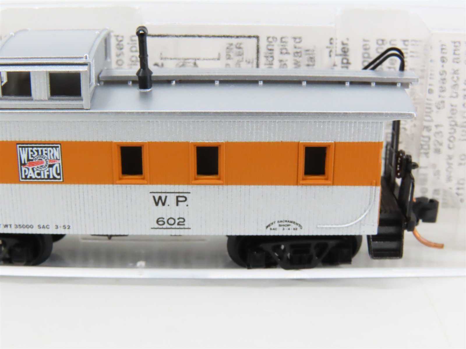 N Scale Micro-Trains MTL 51220 WP Feather River Route 34' Caboose #602