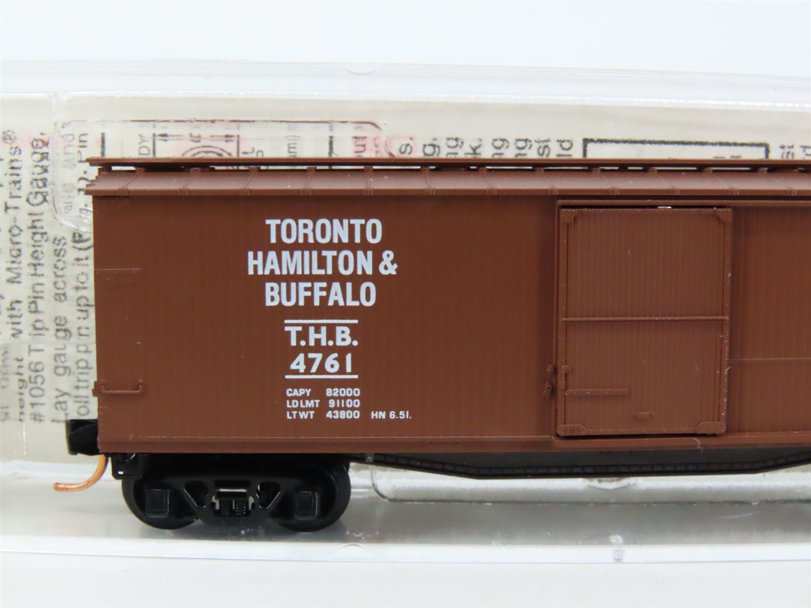 N Scale Micro-Trains MTL 39220 THB Toronto Hamilton & Buffalo 40' Box Car #4761