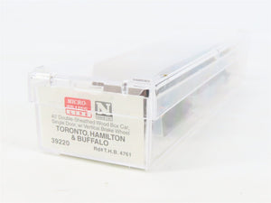 N Scale Micro-Trains MTL 39220 THB Toronto Hamilton & Buffalo 40' Box Car #4761