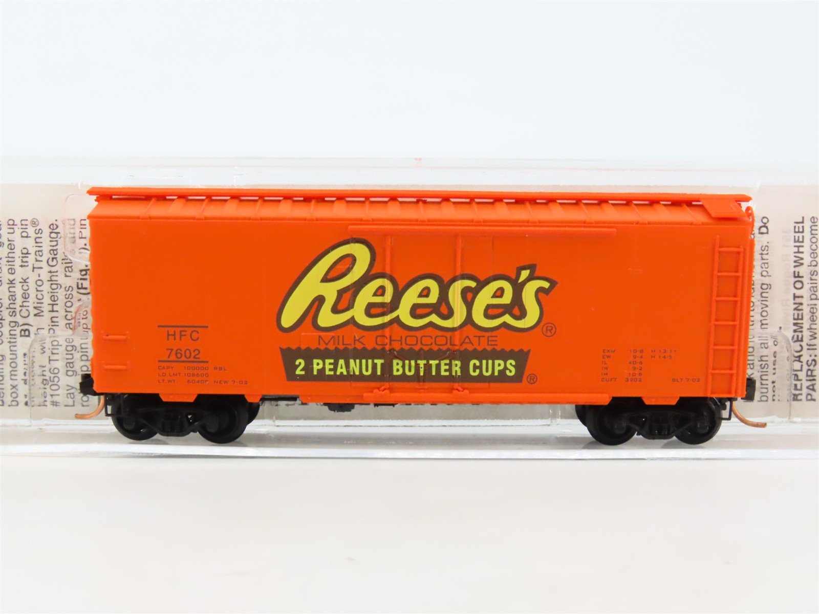 N Scale Micro-Trains MTL 21300 HFC Hershey's Reese's 40' Box Car #7602