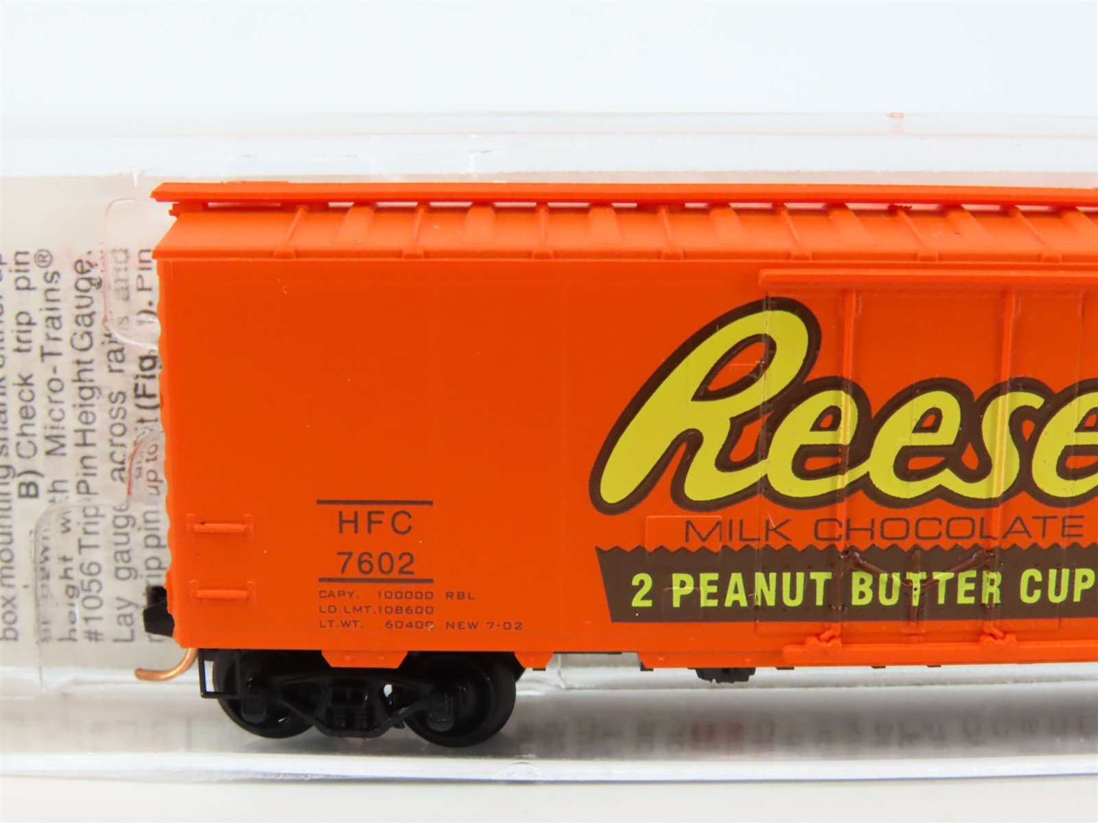 N Scale Micro-Trains MTL 21300 HFC Hershey's Reese's 40' Box Car #7602