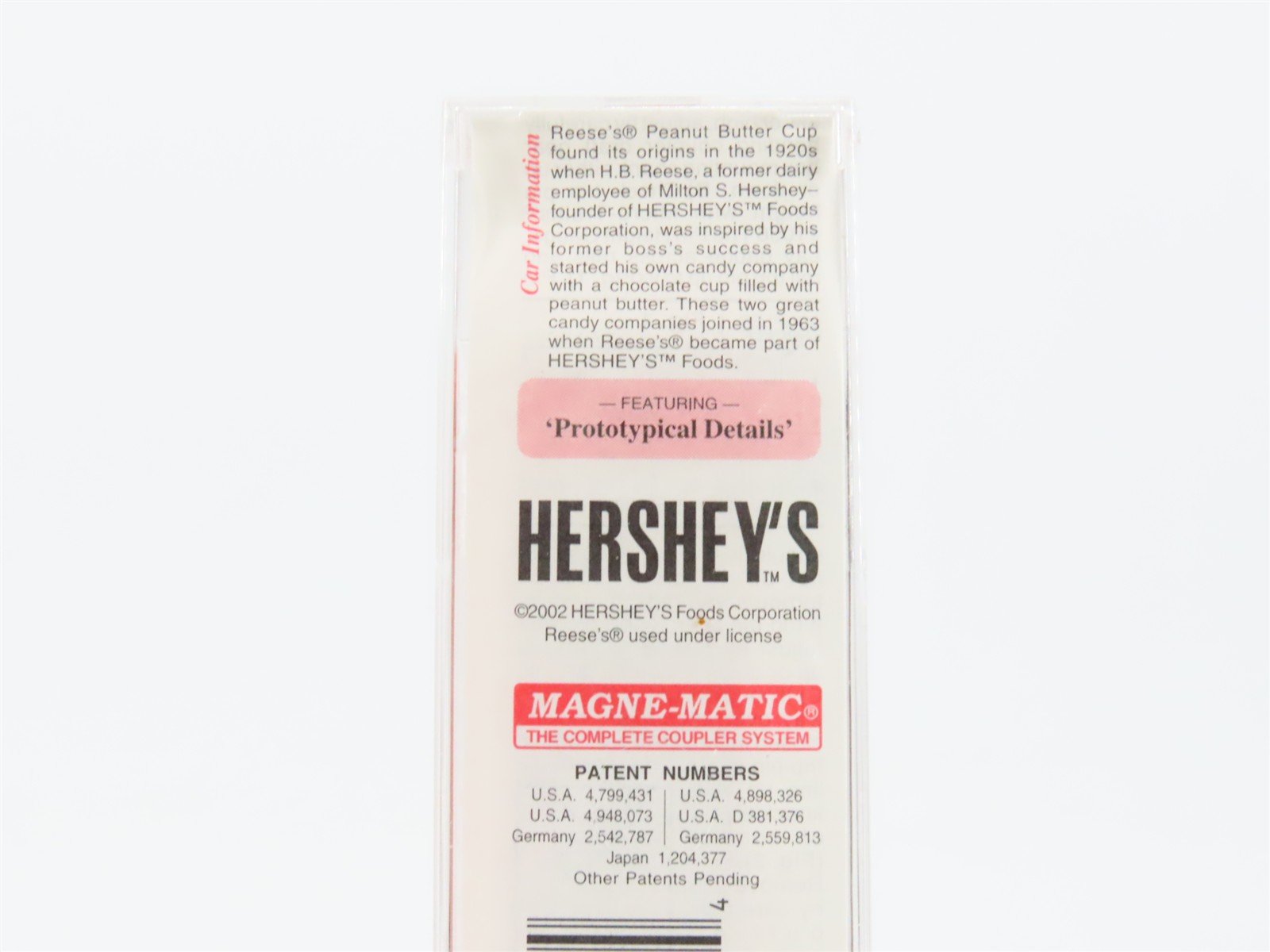 N Scale Micro-Trains MTL 21300 HFC Hershey's Reese's 40' Box Car #7602