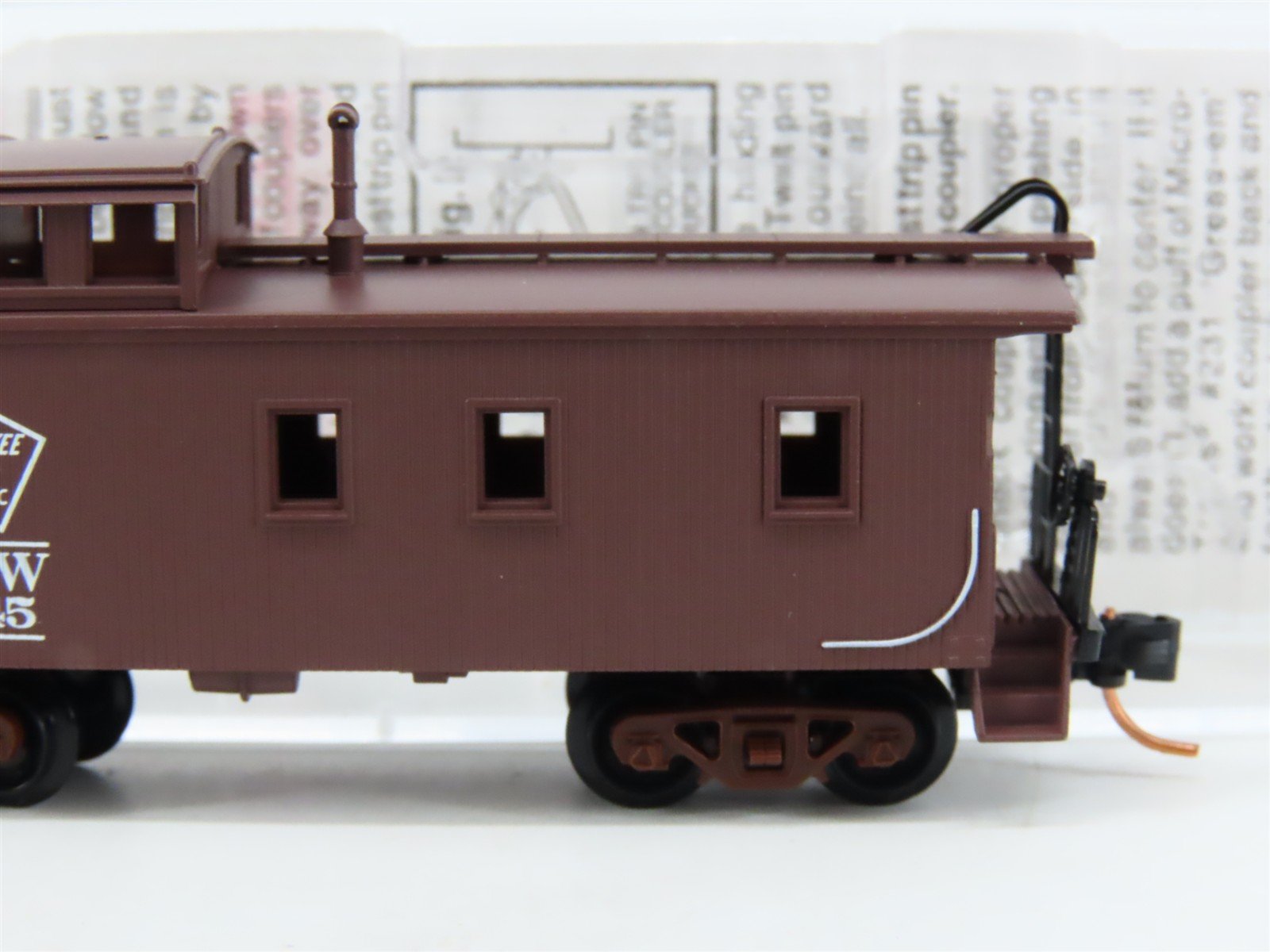 N Micro-Trains MTL 51230 MILW Chicago Milwaukee St. Paul & Pacific Caboose #0345