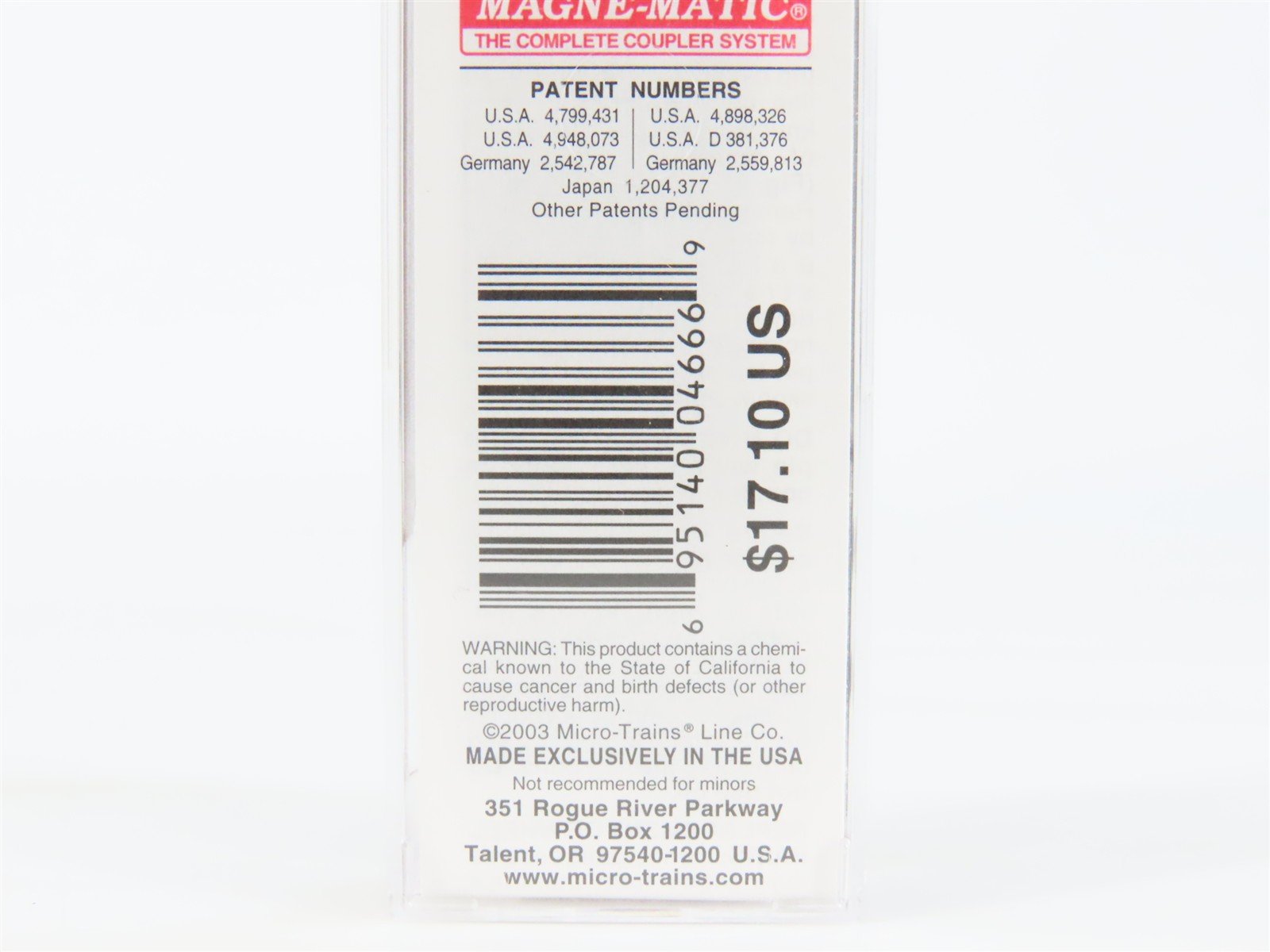 N Scale Micro-Trains MTL 30080 WP Western Pacific 