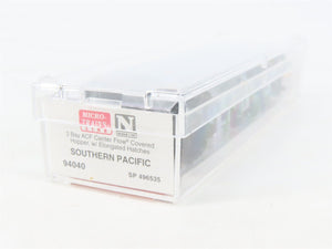 N Scale Micro-Trains MTL 94040 SP Southern Pacific 3-Bay Covered Hopper #496535