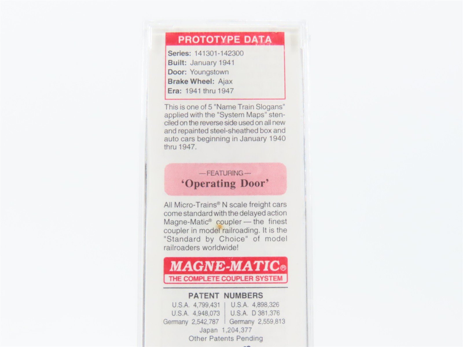 N Scale Micro-Trains MTL 20460 ATSF Santa Fe Grand Canyon 40' Box Car #141702