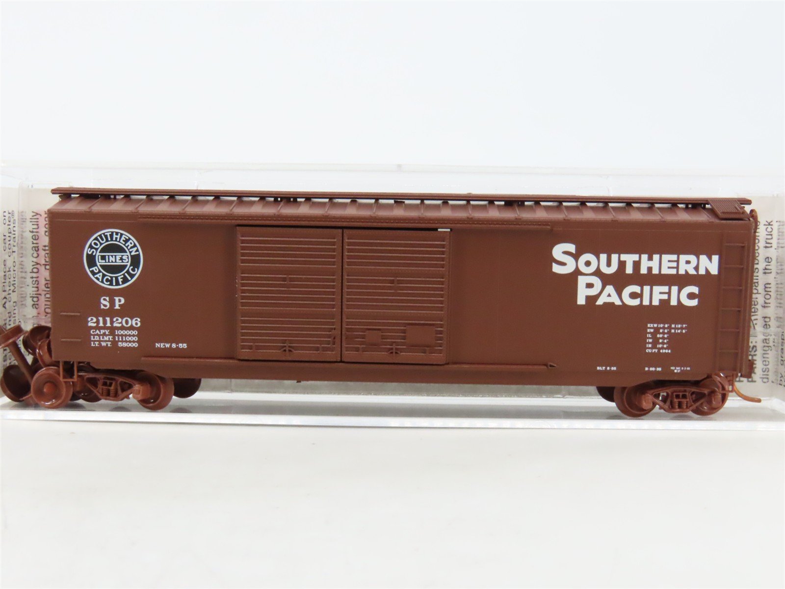 N Scale Micro-Trains MTL 34320 SP Southern Pacific 50' Box Car #211206