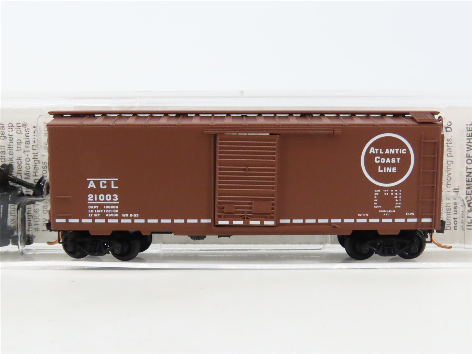 N Scale Micro-Trains MTL 20636 ACL Atlantic Coast Line 40' Box Car #21003