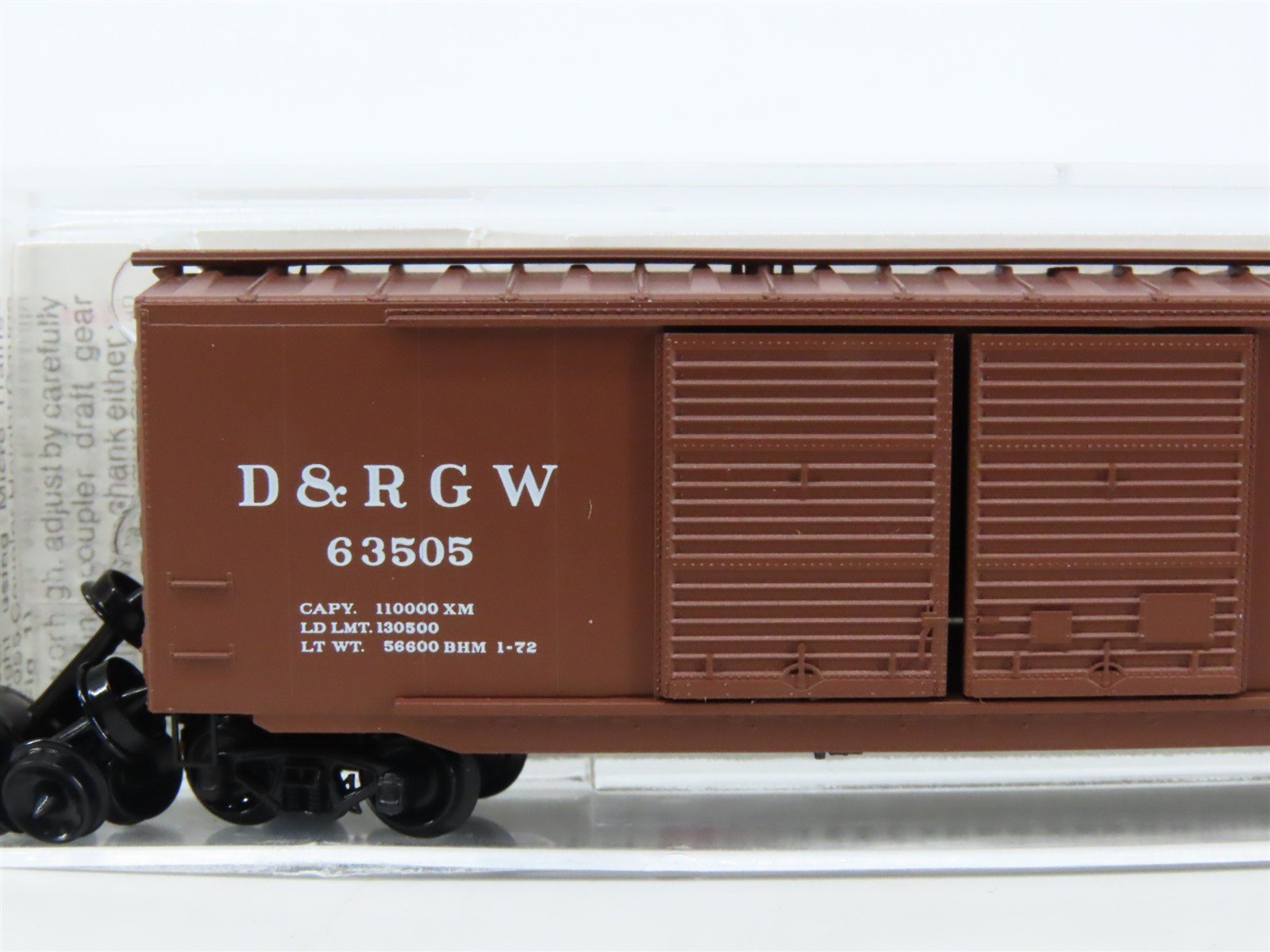 N Scale Micro-Trains MTL 34060 D&RGW Rio Grande 50' Double Door Box Car #63505