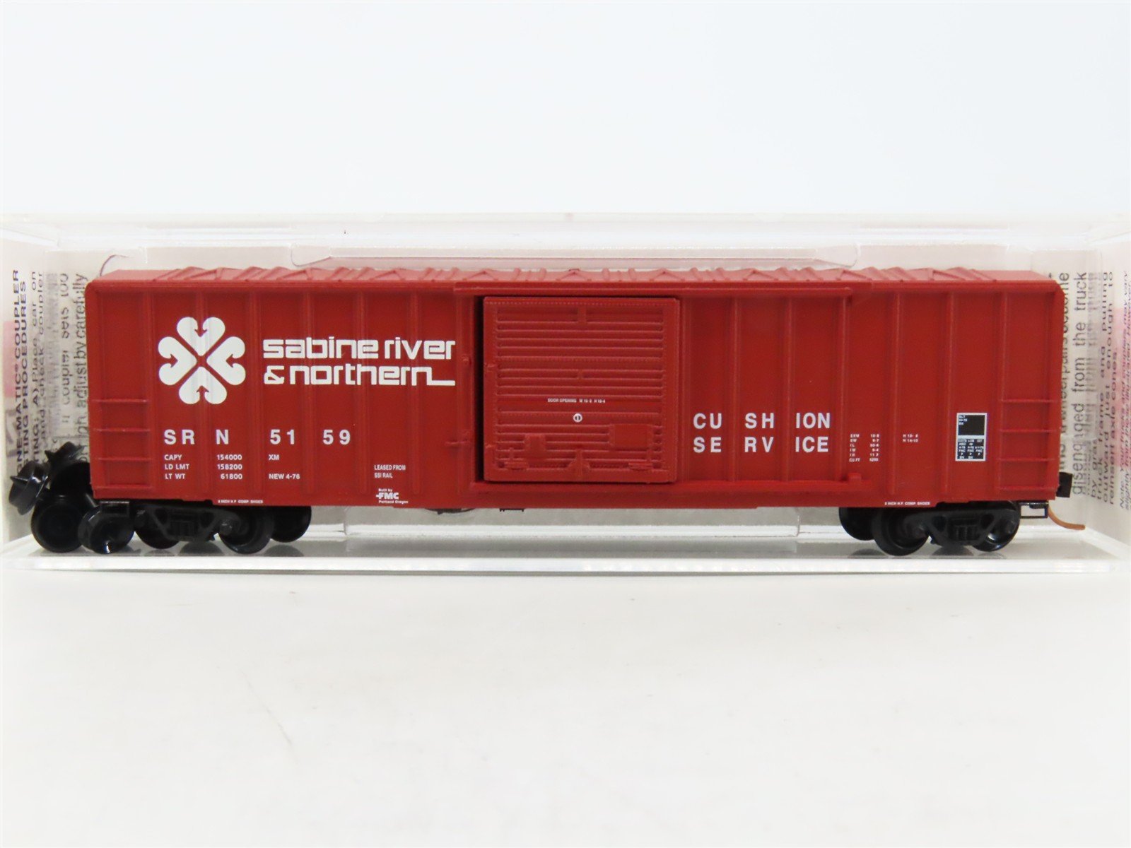 N Scale Micro-Trains MTL 25100 SRN Sabine River & Northern 50' Box Car #5159