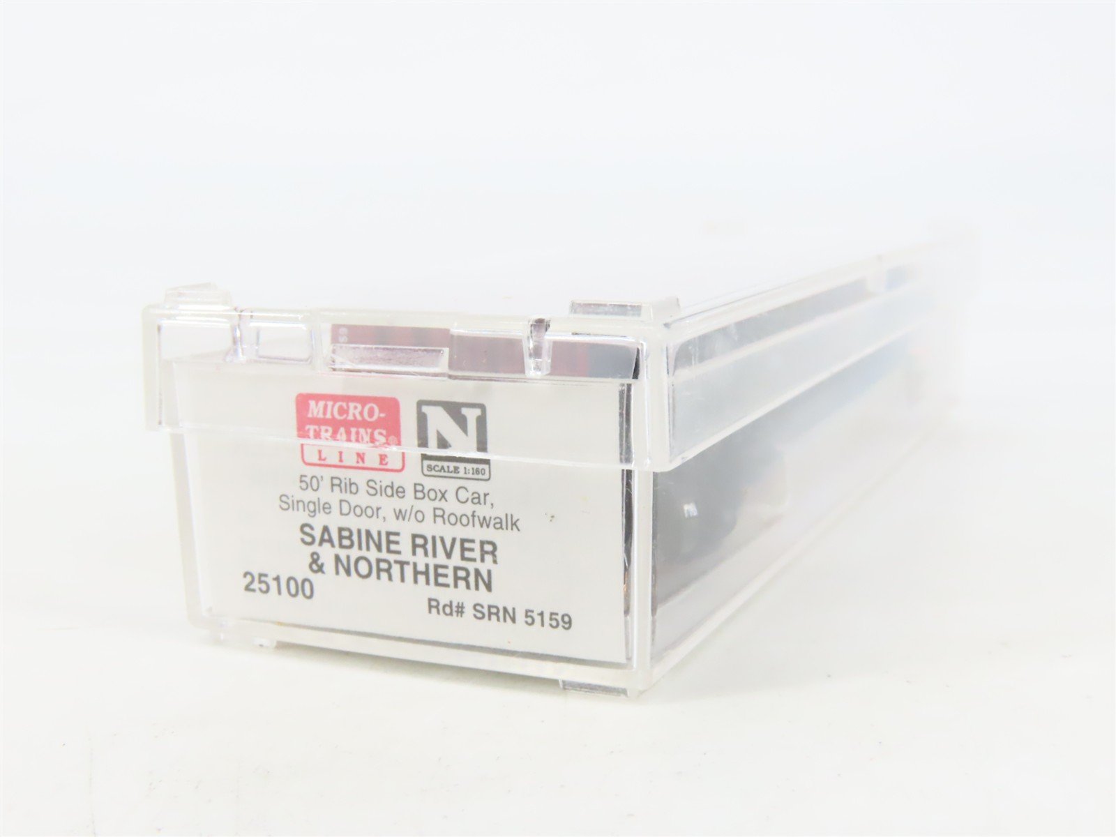 N Scale Micro-Trains MTL 25100 SRN Sabine River & Northern 50' Box Car #5159