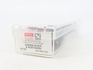 N Scale Micro-Trains MTL 25100 SRN Sabine River & Northern 50' Box Car #5159