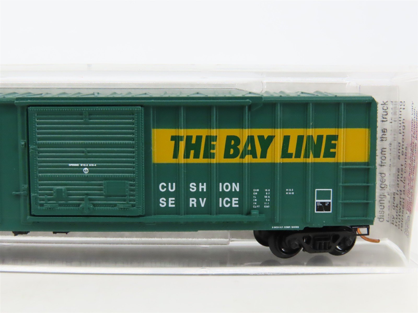 N Scale Micro-Trains MTL 25630 ASAB The Bay Line 50' Rib Side Box Car #7208