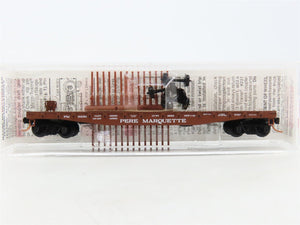 N Scale Micro-Trains MTL 45260 PM Pere Marquette 50' Flat Car #16681