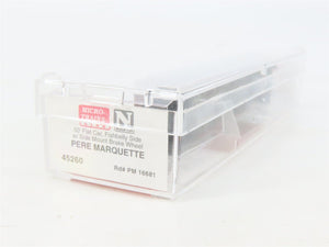 N Scale Micro-Trains MTL 45260 PM Pere Marquette 50' Flat Car #16681