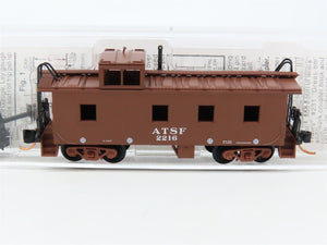 N Scale Micro-Trains MTL 100180 ATSF Santa Fe 36' Riveted Steel Caboose #2216