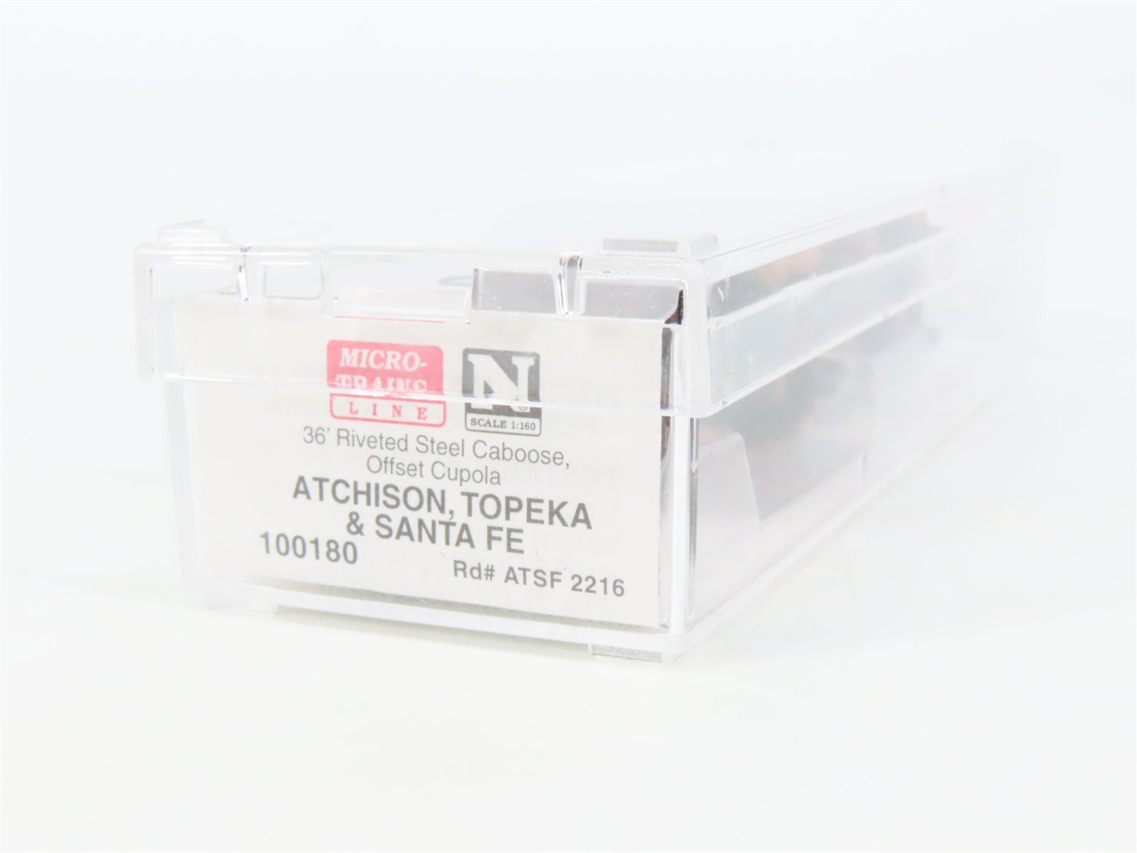 N Scale Micro-Trains MTL 100180 ATSF Santa Fe 36' Riveted Steel Caboose #2216