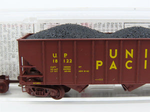 N Scale Micro-Trains MTL 108100 UP Union Pacific 3-Bay Hopper #18122 w/ Load
