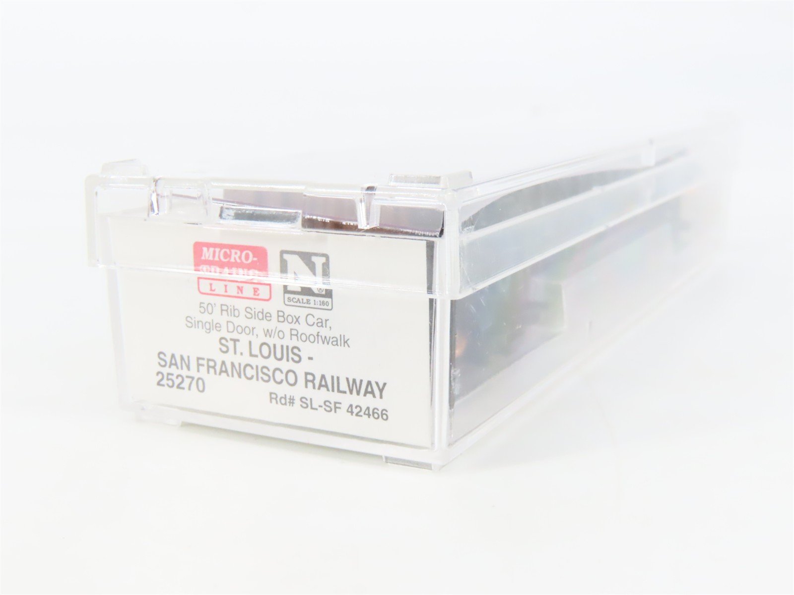 N Scale Micro-Trains MTL 25270 SL-SF Frisco 50' Single Door Box Car #42466