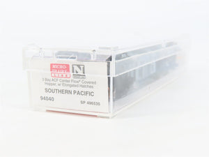 N Scale Micro-Trains MTL 94040 SP Southern Pacific 3-Bay Covered Hopper #496535