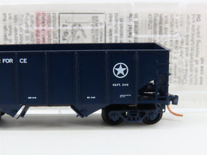 N Micro-Trains MTL 56120 DAFX United States Air Force 2-Bay Open Hopper #55129
