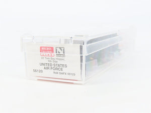 N Micro-Trains MTL 56120 DAFX United States Air Force 2-Bay Open Hopper #55129