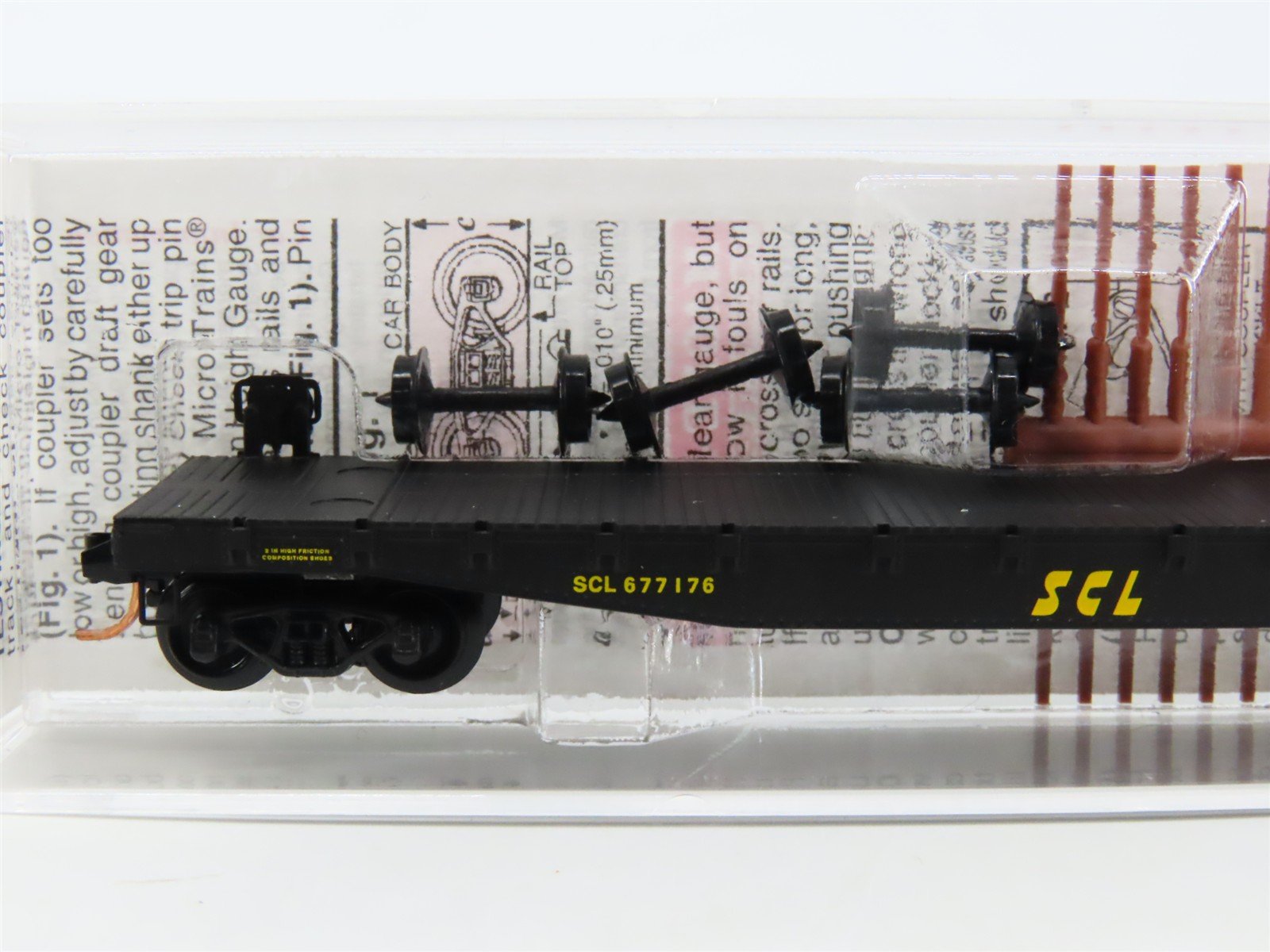 N Scale Micro-Trains MTL 45170 SCL Seaboard Coast Line 50' Flat Car #677176