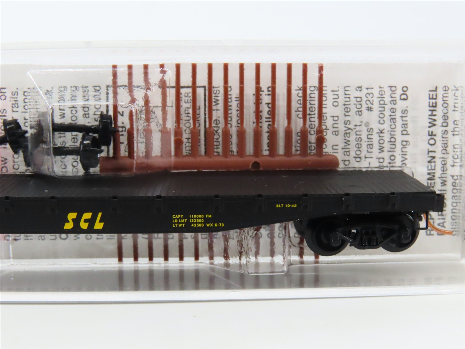 N Scale Micro-Trains MTL 45170 SCL Seaboard Coast Line 50' Flat Car #677176