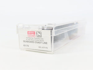 N Scale Micro-Trains MTL 45170 SCL Seaboard Coast Line 50' Flat Car #677176