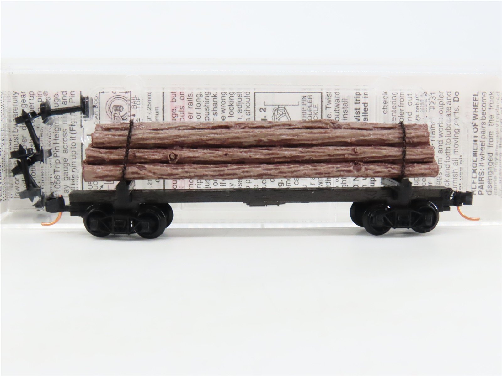N Scale Micro-Trains MTL 113020 40' Skeleton Log Car w/ Log Load #2
