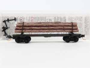 N Scale Micro-Trains MTL 113020 40' Skeleton Log Car w/ Log Load #2