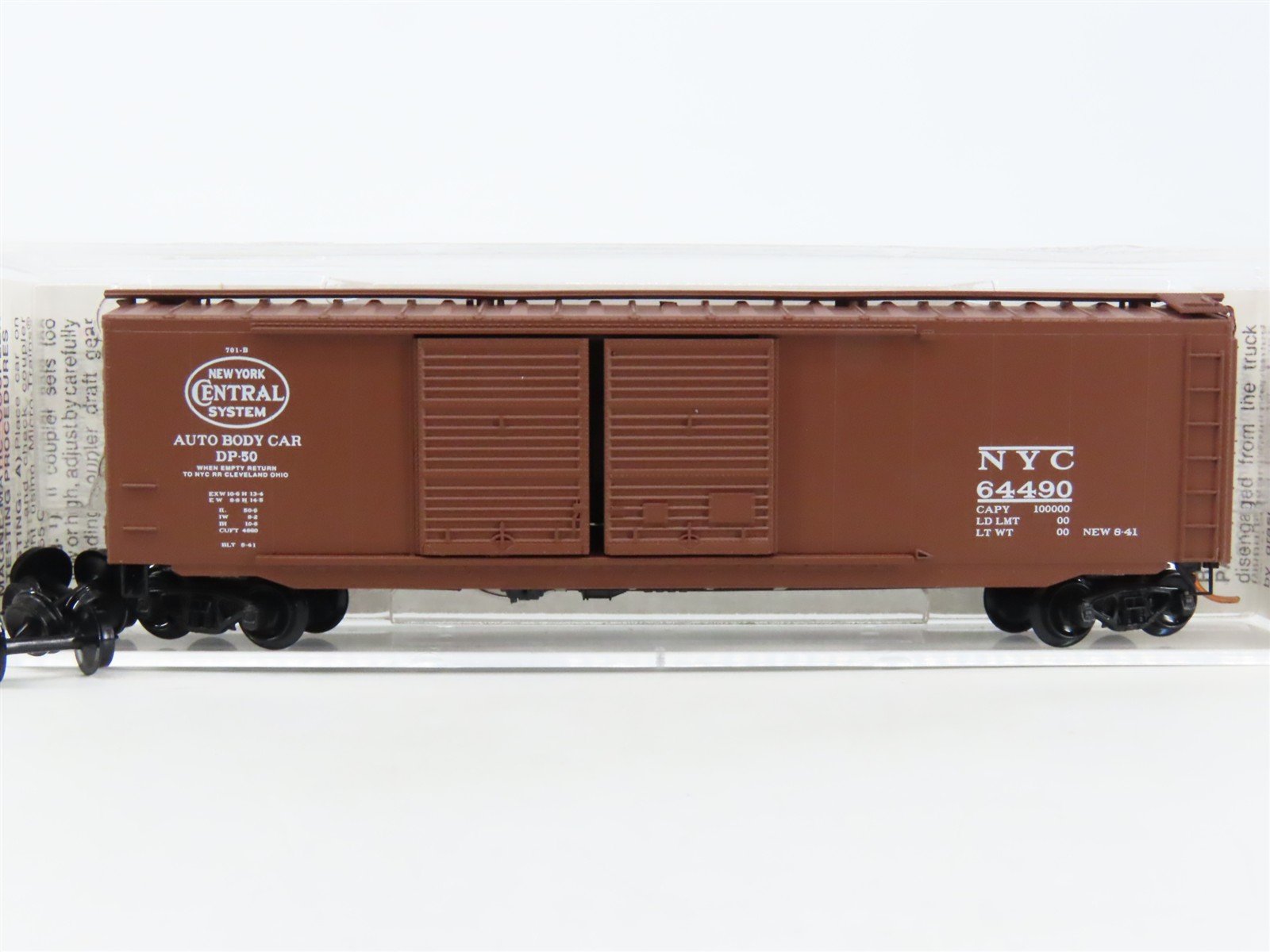 N Scale Micro-Trains MTL 34150 NYC New York Central System 50' Box Car #64490