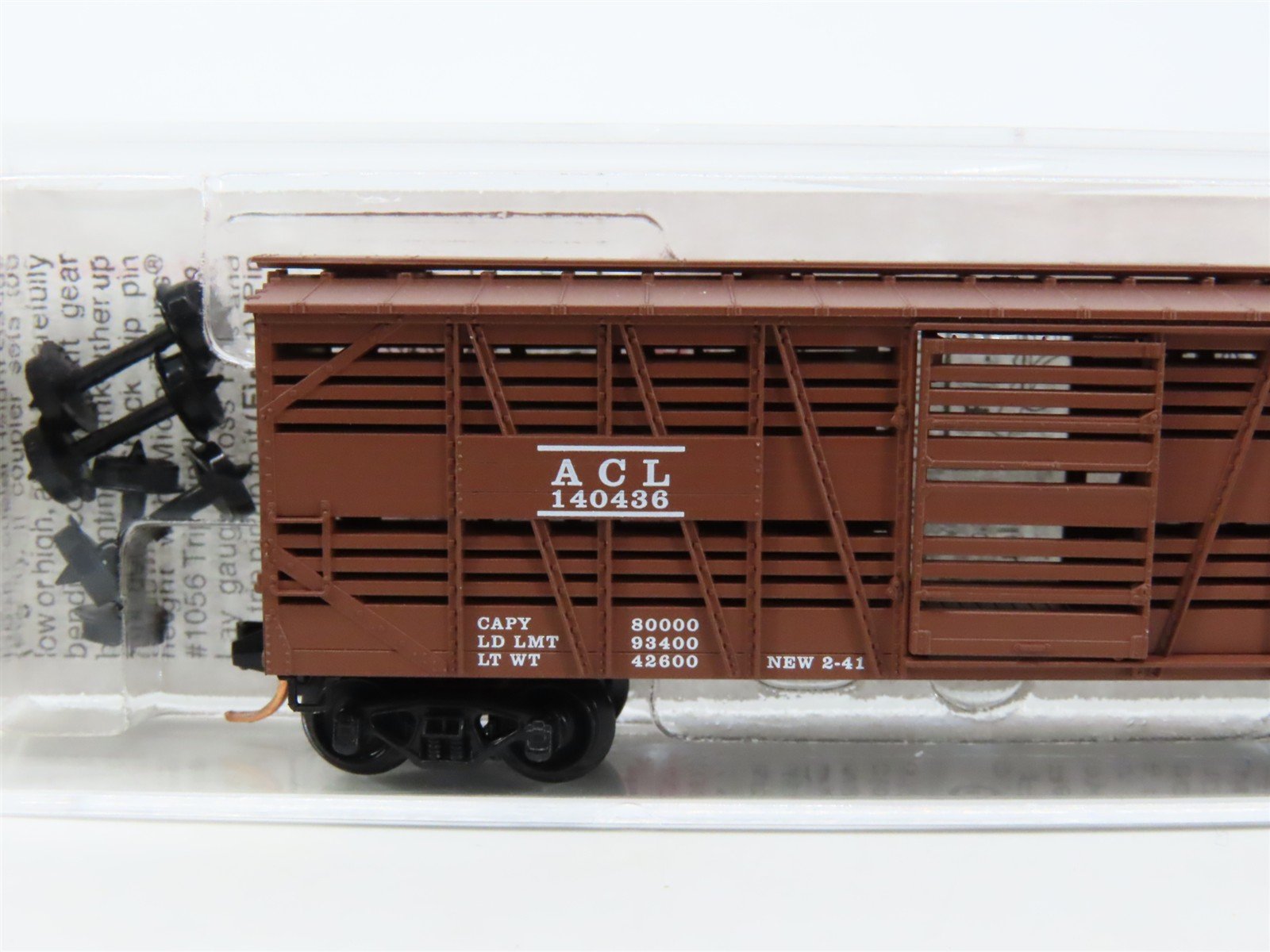 N Micro-Trains MTL 35100 ACL Atlantic Coast Line 40' Despatch Stock Car #140436