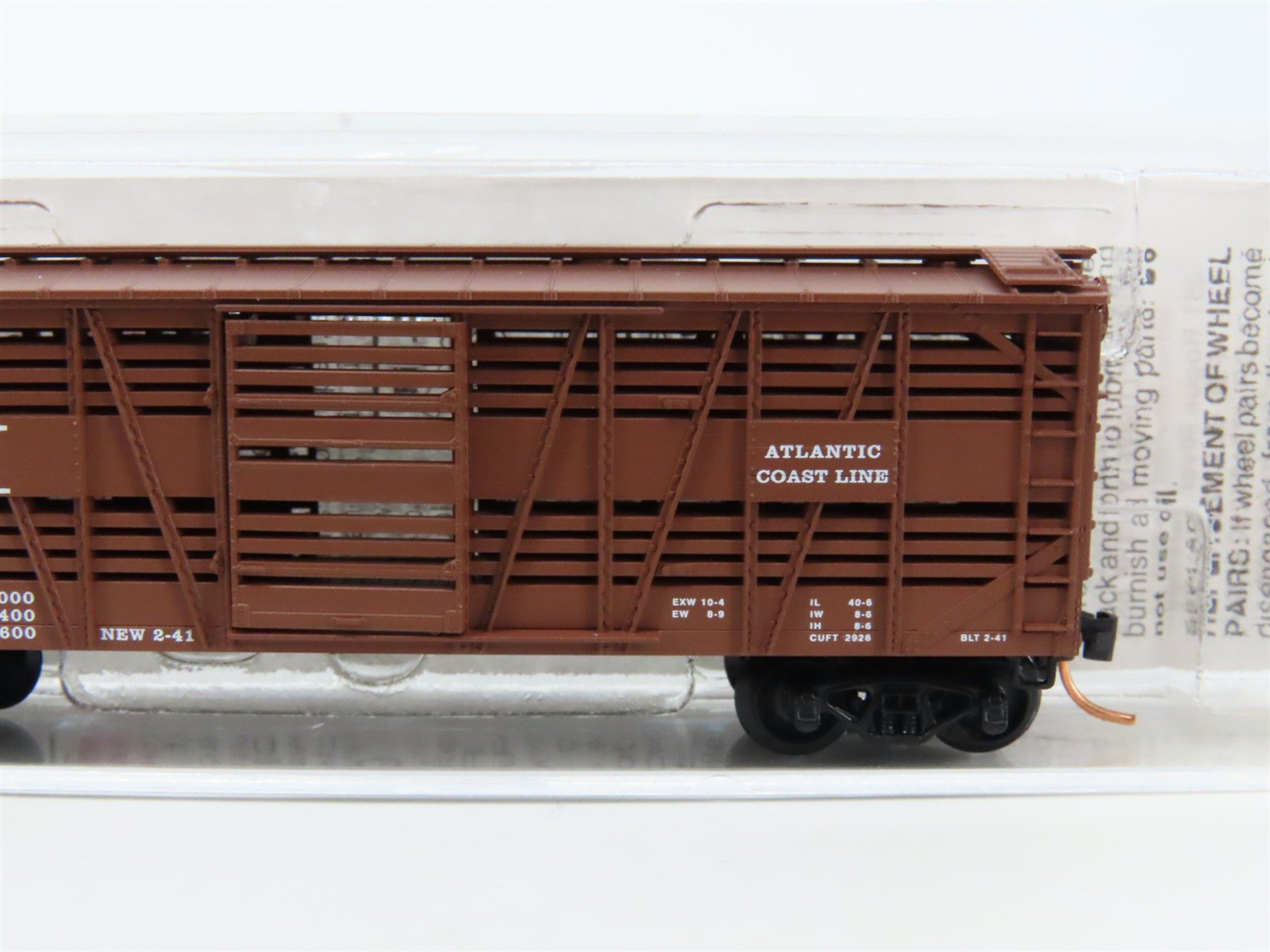 N Micro-Trains MTL 35100 ACL Atlantic Coast Line 40' Despatch Stock Car #140436