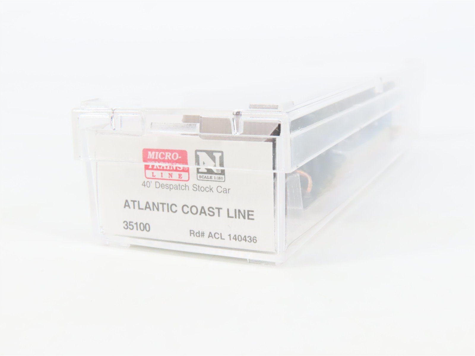 N Micro-Trains MTL 35100 ACL Atlantic Coast Line 40' Despatch Stock Car #140436