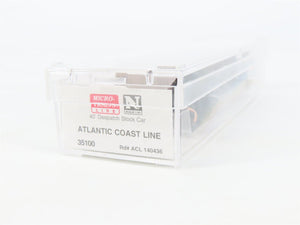 N Micro-Trains MTL 35100 ACL Atlantic Coast Line 40' Despatch Stock Car #140436