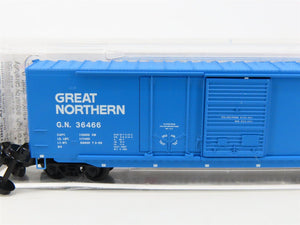 N Scale Micro-Trains MTL 76060 GN Great Northern Big Sky Blue 50' Box Car #36466