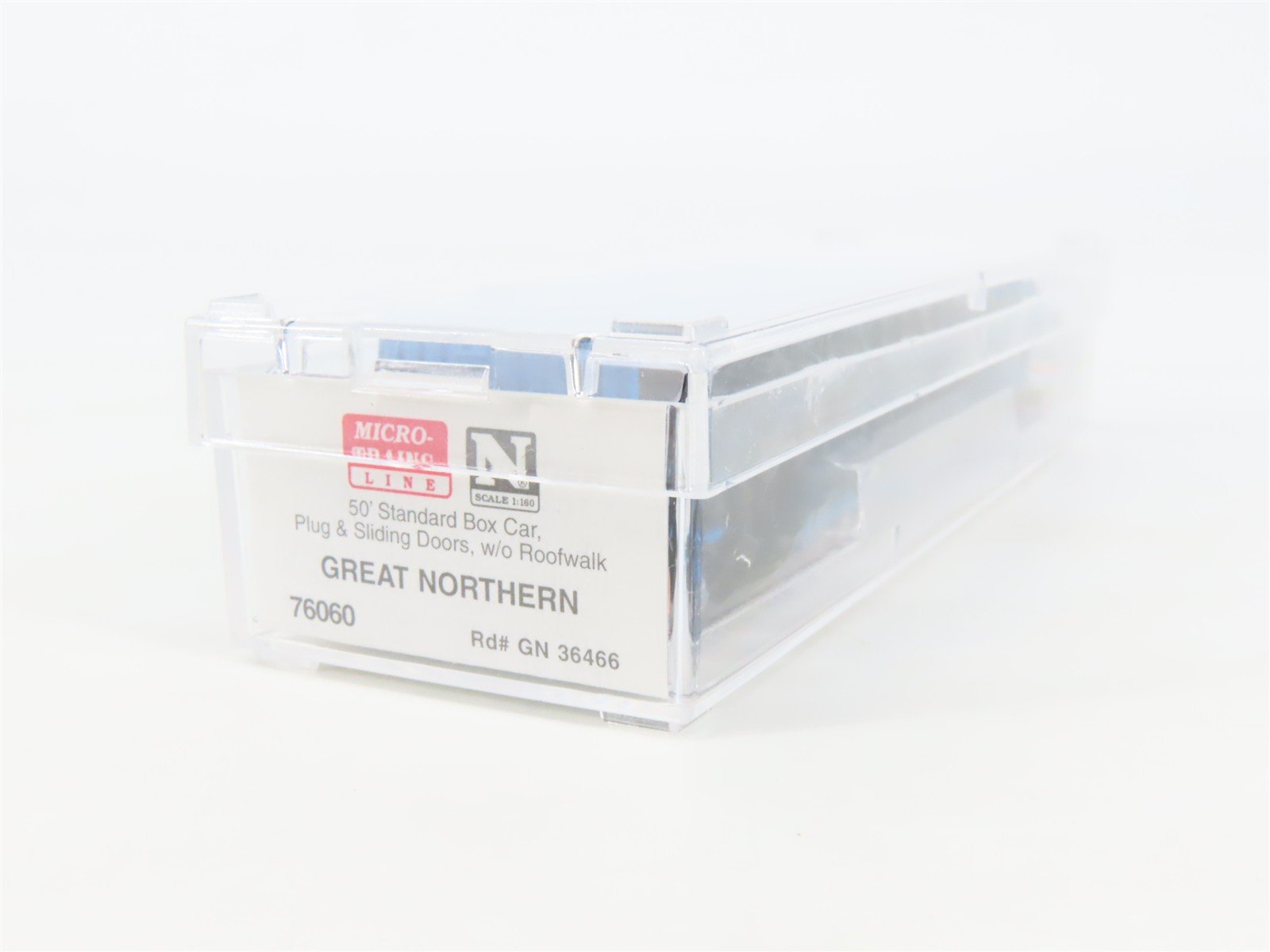 N Scale Micro-Trains MTL 76060 GN Great Northern Big Sky Blue 50' Box Car #36466