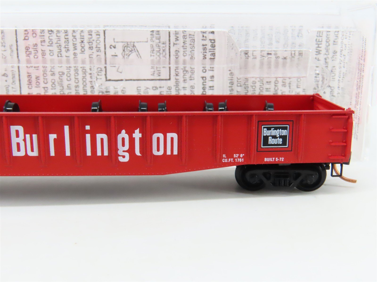 N Scale Micro-Trains MTL 46030 CB&Q Burlington Route 50' Gondola #82188