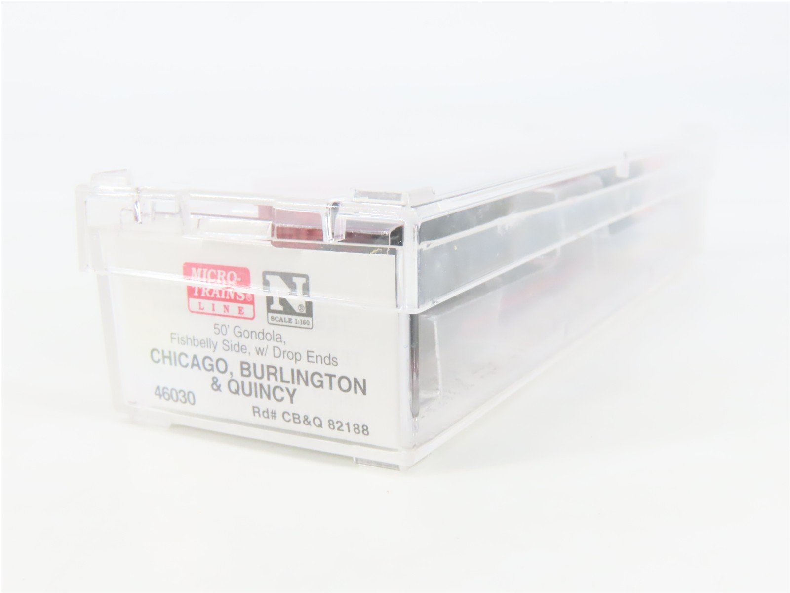 N Scale Micro-Trains MTL 46030 CB&Q Burlington Route 50' Gondola #82188