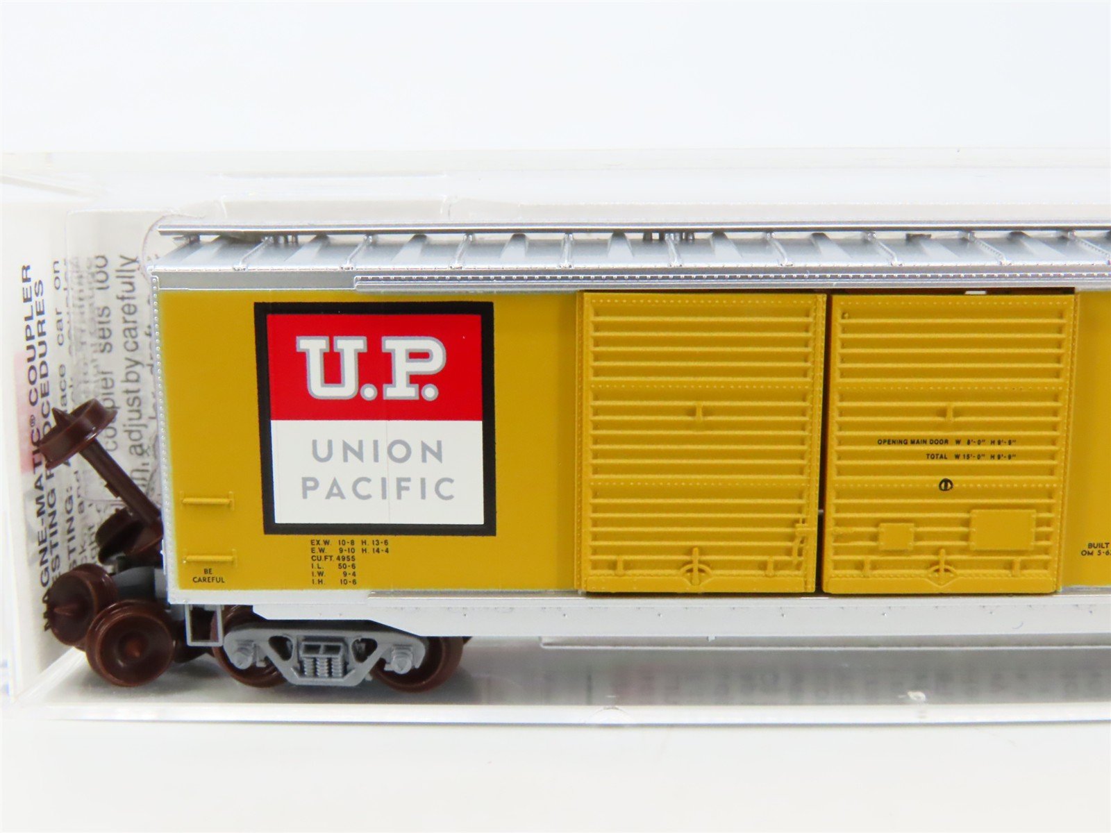 N Micro-Trains MTL 34310 UP Union Pacific Automated Rail Way 50' Box Car #160157