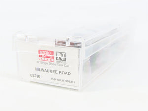 N Scale Micro-Trains MTL 65280 MILW Milwaukee Road Single Dome Tank Car #908318