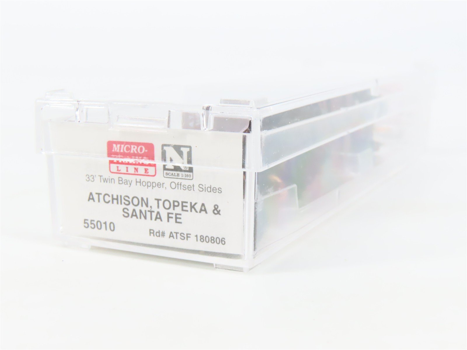 N Scale Micro-Trains MTL 55010 ATSF Santa Fe 2-Bay Open Hopper #180806