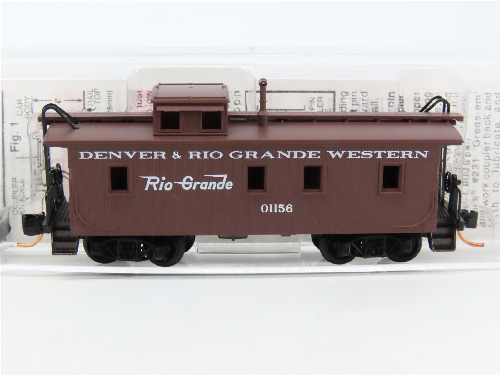 N Scale Micro-Trains MTL 50110 D&RGW Rio Grande 34' Slanted Cupola Caboose 01156