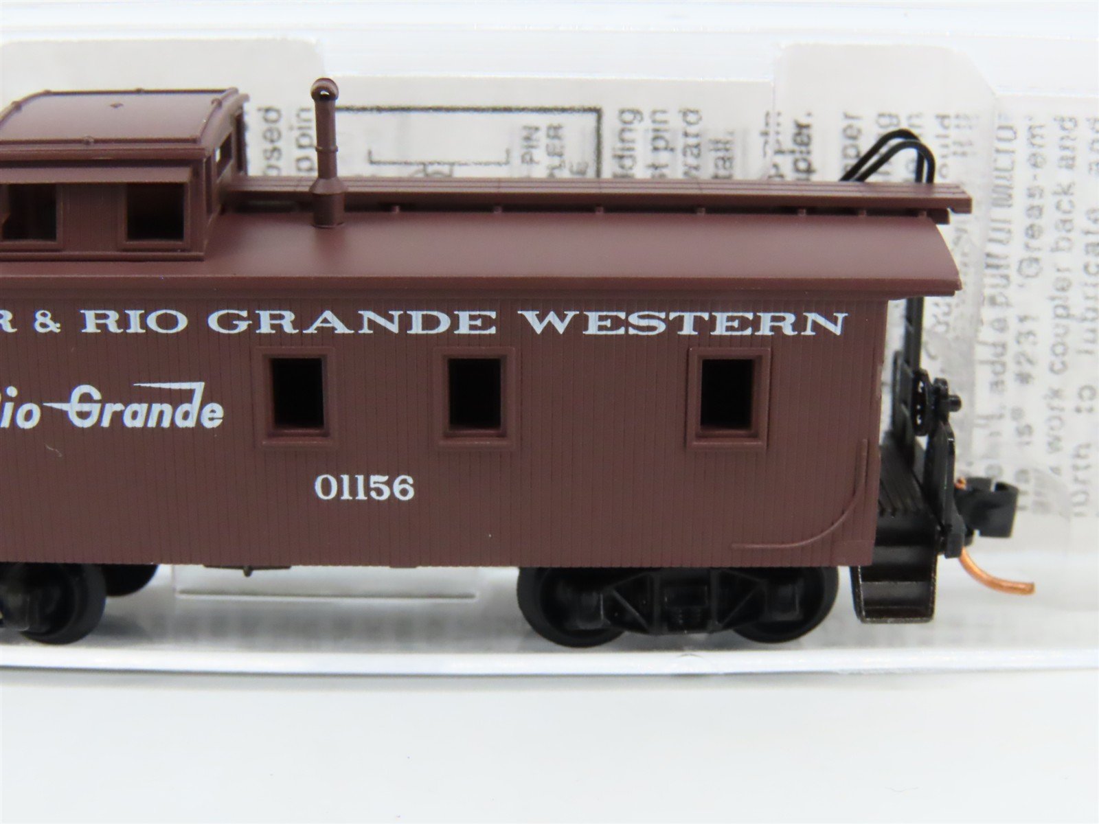 N Scale Micro-Trains MTL 50110 D&RGW Rio Grande 34' Slanted Cupola Caboose 01156