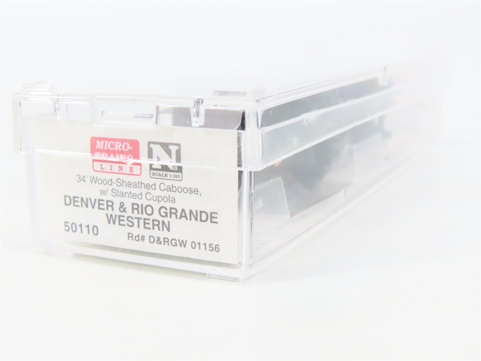 N Scale Micro-Trains MTL 50110 D&RGW Rio Grande 34' Slanted Cupola Caboose 01156