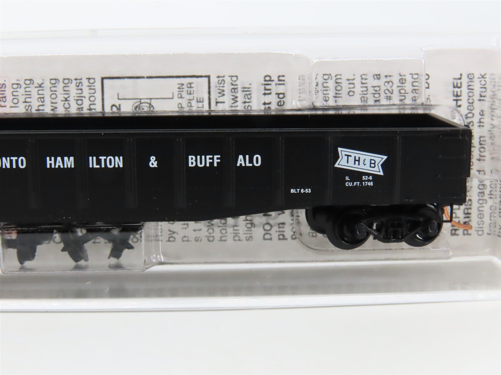 N Scale Micro-Trains MTL 105100 THB Toronto Hamilton & Buffalo 50' Gondola #2346