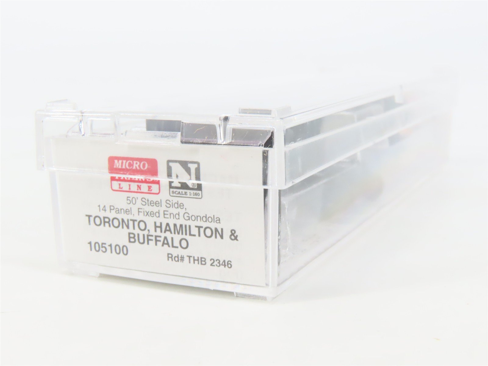 N Scale Micro-Trains MTL 105100 THB Toronto Hamilton & Buffalo 50' Gondola #2346